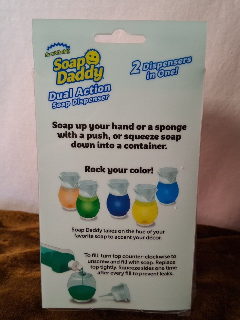 Scrub Daddy Dual Action Soap Dispenser For Liquid Soap Plastic New Open Box - Picture 2 of 10
